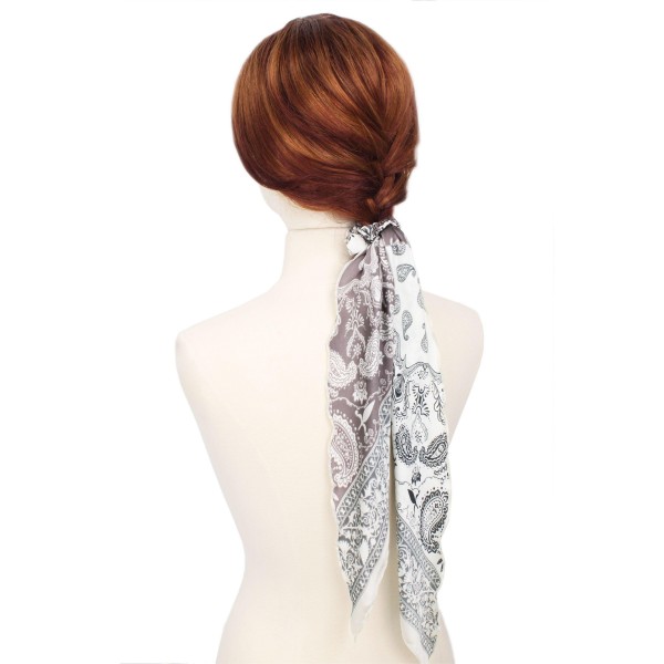 Wholesale ladies Paisley Print Hair Scarf L Polyester