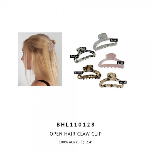 Acetate Claw Hair Clip. 

- Approximately 2.5" Long 