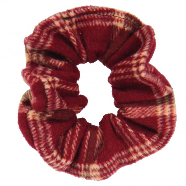 Ladies plaid hair scrunchie.

