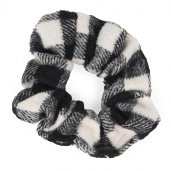 Plaid Fabric Scrunchie.

- One Size