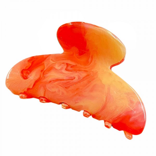 Acrylic Claw Hair Clip Featuring Glitter Accents.

- Approximately 3" in Length 