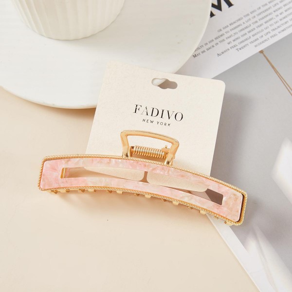 Wholesale acrylic Metal Pearlescent Hair Clip