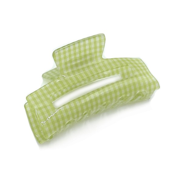 Acrylic Gingham Hair Claw

- Approximately 3" Length