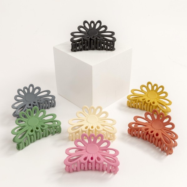 Flower Shaped Hair Clip

- Approximately 3" Length