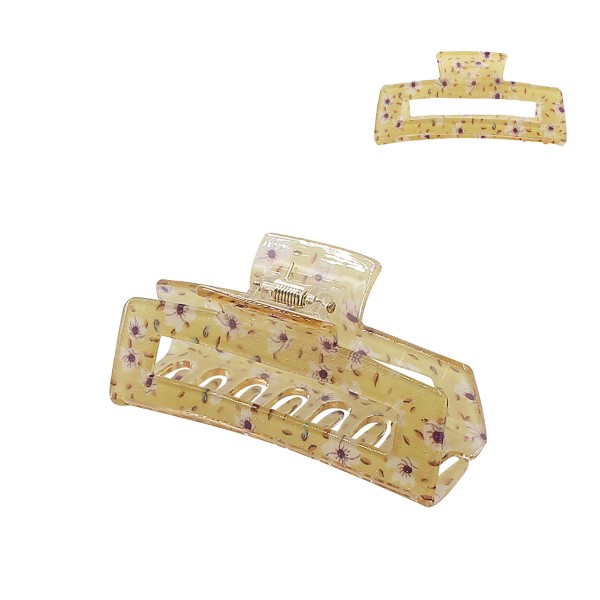 Glitter Acrylic Hair Clip With Flowers

- Approximately 3.75" Wide
