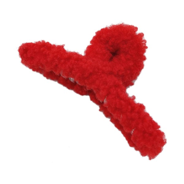 Sherpa Covered Hair Claw Clip

- Approximately 5" L