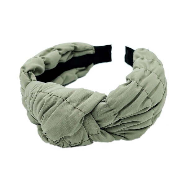 Gathered Puff Headband With Top Knot - One Size - 100% Polyester view 5