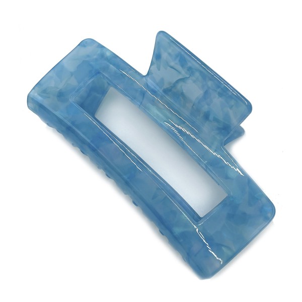Do Everything In Love Rectangular Multi-toned Resin Hair Clip

- Approximately 3.5" L