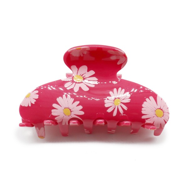 Wholesale daisy Printed Claw Hair Clip L