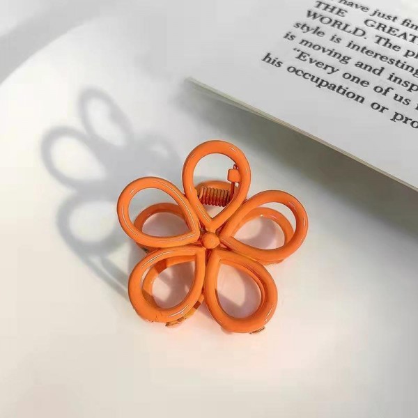 Wholesale metal Flower Outline Hair Claw W