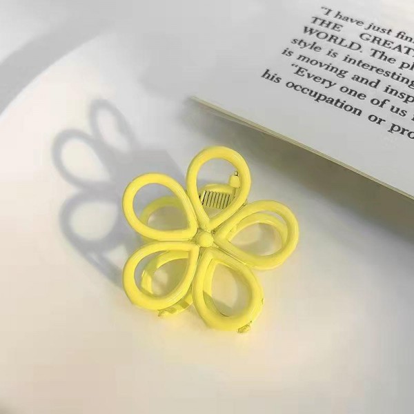 Wholesale metal Flower Outline Hair Claw W