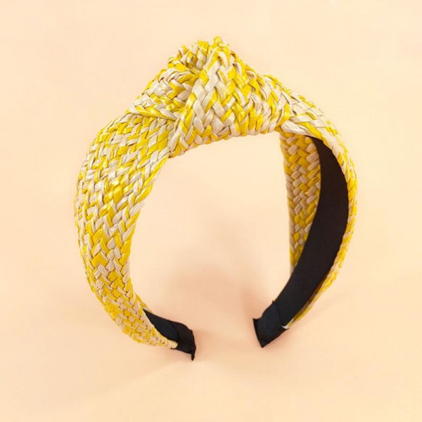 Straw Knotted Headband

- One Size Fits Most