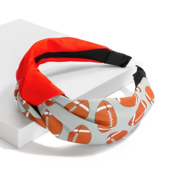 Game Day Football Knotted Headband

- One Size Fits Most