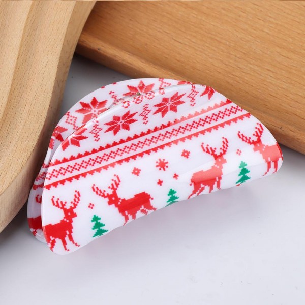 Wholesale christmas Printed Hair Claw Clips L
