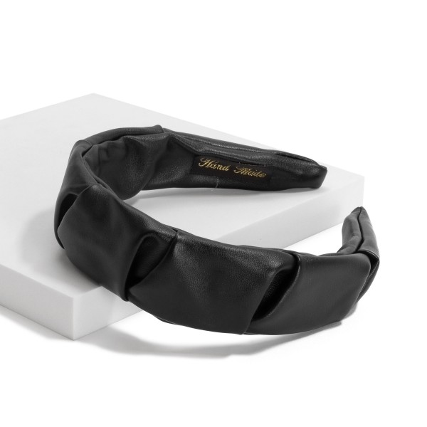 Wholesale faux Leather Wrapped Headband One Fits Most Handmade Headband