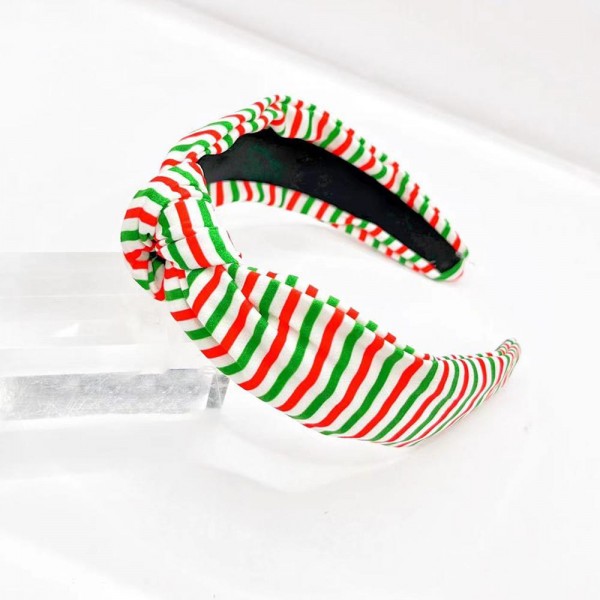 Wholesale top Knot Christmas Headband One Fits Most