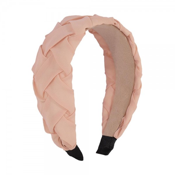 Wholesale chiffon Braided Headband One Fits Most