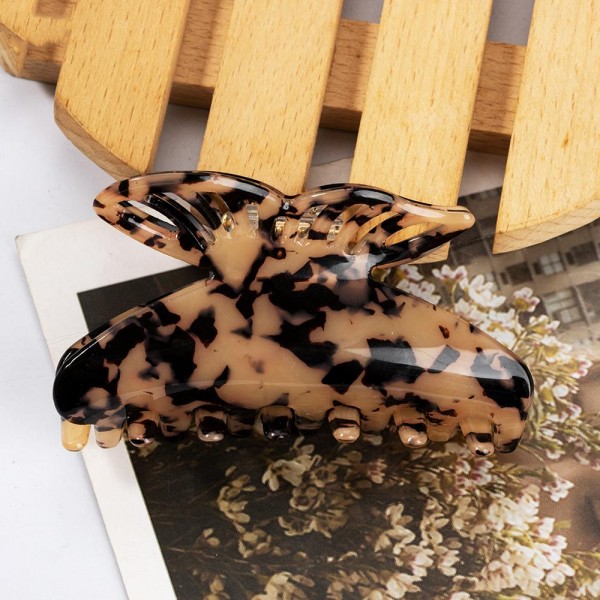 Hollow Butterfly Acetate Claw Hair Clip

- Approximately 3" L