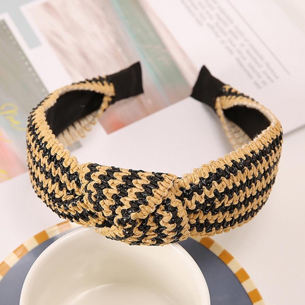 Straw Knotted Headband 

- One Size Fits Most