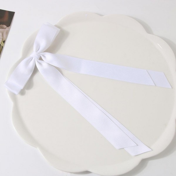 Wholesale cotton Sateen Clip Hair Bow Alligator Clip L