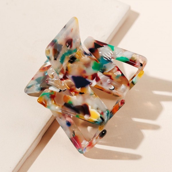 Wholesale zig Zag Acetate Claw Hair Clip L