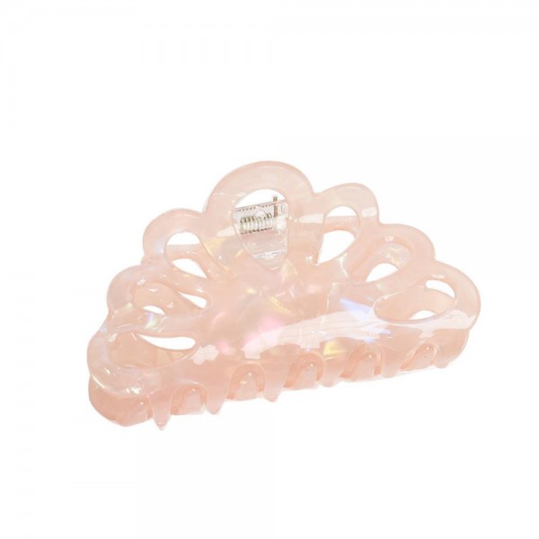Wholesale iridescent Scalloped Claw Hair Clip L