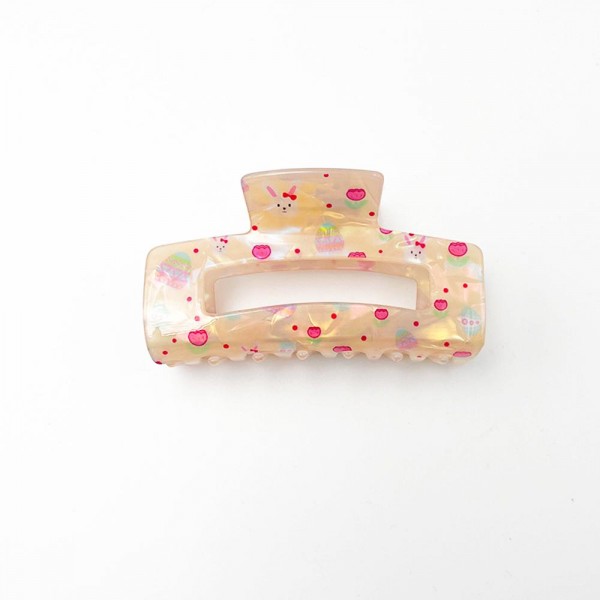 Wholesale iridescent Easter Egg Bunny Claw Hair Clip L