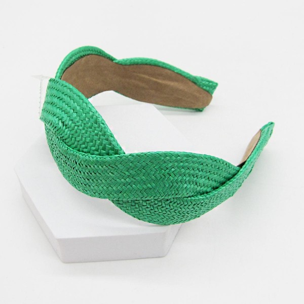 Woven Straw Headband

- One Size Fits Most 
