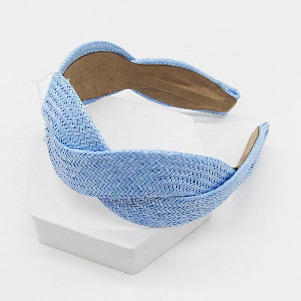 Woven Straw Headband

- One Size Fits Most 