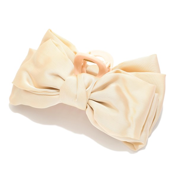 Wholesale satin Clip Hair Bow L
