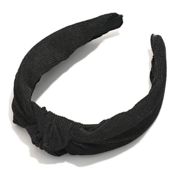 Wholesale corduroy Knotted Headband One Fits Most