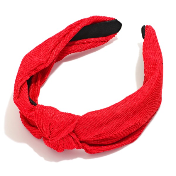 Wholesale corduroy Knotted Headband One Fits Most