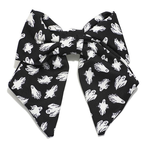 Wholesale ghost Print Clip Hair Bow L