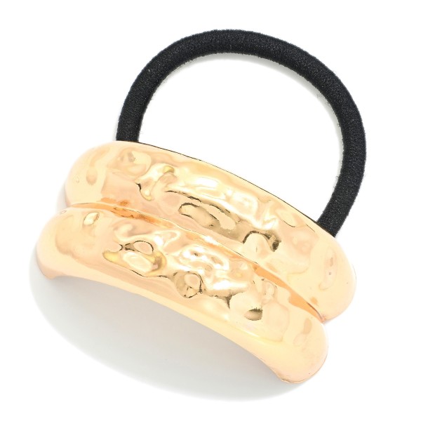 Hammered Metal Hair Tie

- Approximately 2" L