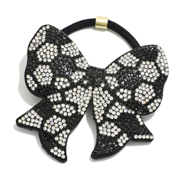 Puffy Rhinestone Sports Ball Hair Tie 

- Approximately 3" L