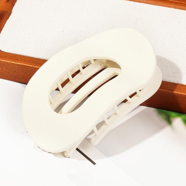 Flat Hollow Oval Claw Hair Clip 

- Approximately 4" L