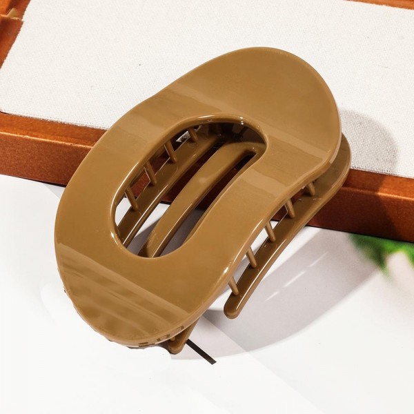 Flat Hollow Oval Claw Hair Clip 

- Approximately 4" L