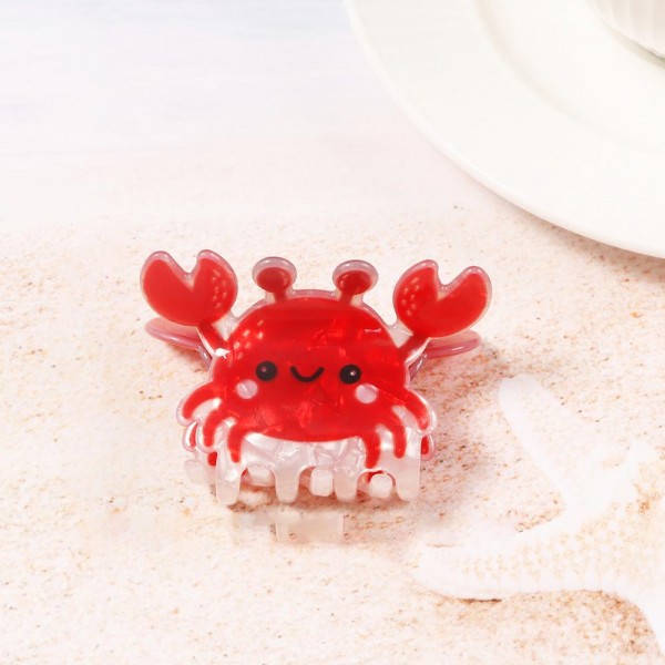 Marbled Acetate Claw Hair Clip 

- Approximately 2" L