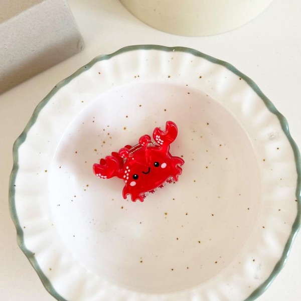 Mini Acetate Crab Claw Hair Clip 

- Approximately 1" L