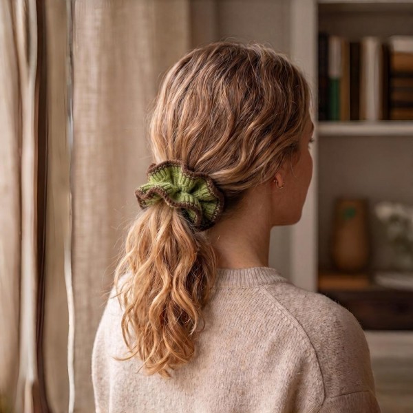 Soft Satin Hair Scrunchie with a silky-smooth finish that's gentle on strands and helps prevent creases and breakage. The elastic core holds ponytails, buns, and half-up styles securely all day while adding an elevated, polished touch. A proven impulse buy at checkout counters — boutique customers stock up on these easy grab-and-go hair accessories in multiples.