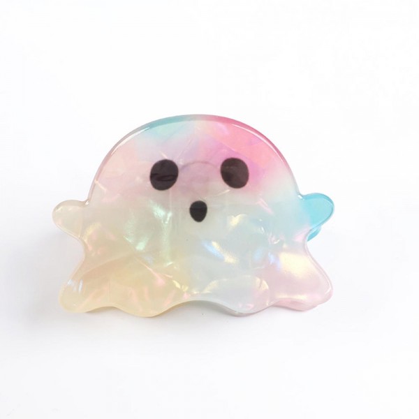 Rainbow Marbled Acetate Ghost Claw Hair Clip

- Approximately 2.25" L