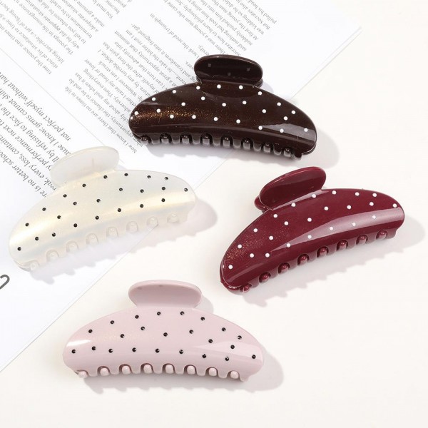 3D Polka Dot Claw Hair Clip

- Approximately 4" L