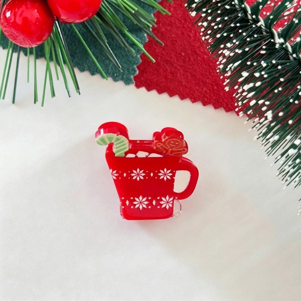Christmas mini claw clip set carded as a ready to hang multipack, with hand finished holiday charms set on small acrylic clips. The compact size is made for baby hairs, a half up twist, or pinning back a fringe before photos. Carded packaging merchandises straight onto a peg with no extra prep. Seasonal mini clip sets are a dependable stocking stuffer and a strong register impulse through December.