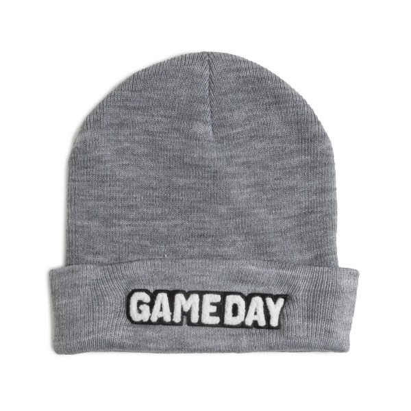 Wholesale knit Beanie Chenille Game Day Patch One Fits Most Acrylic