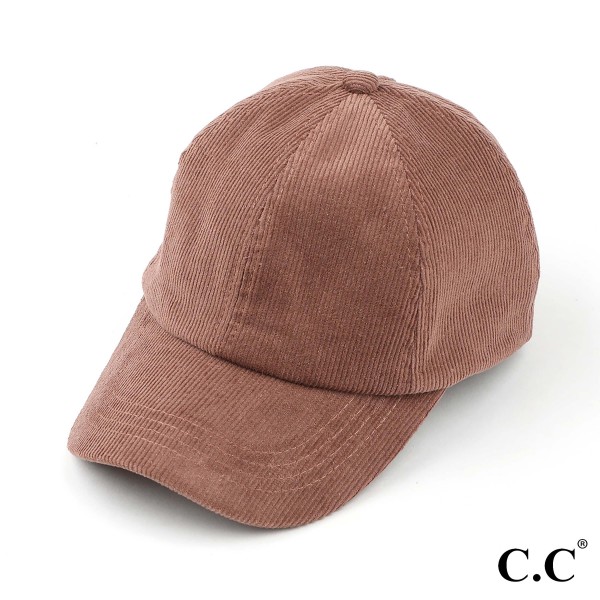 Wholesale c C BT Corduroy Criss Cross Pony Cap One Fits Most Velcro Adjustment