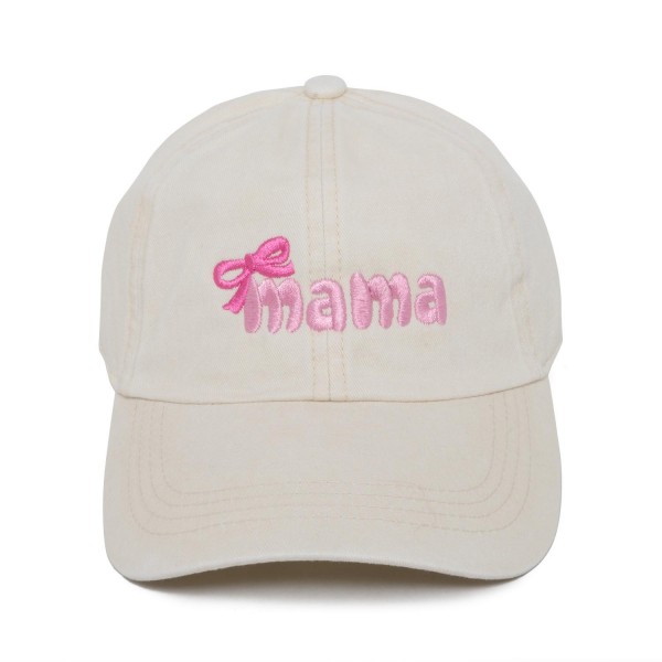 Embroidered 'mama' & Bow Baseball Cap

- One Size Fits Most
- Slide Buckle Adjustment
- 100% Cotton