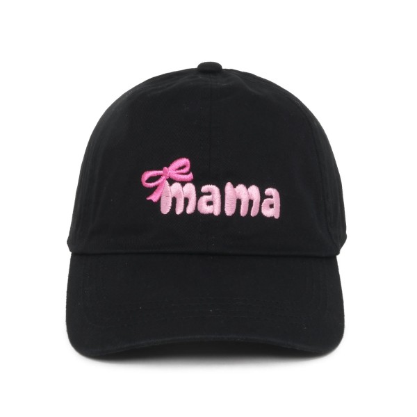 Embroidered 'mama' & Bow Baseball Cap

- One Size Fits Most
- Slide Buckle Adjustment
- 100% Cotton