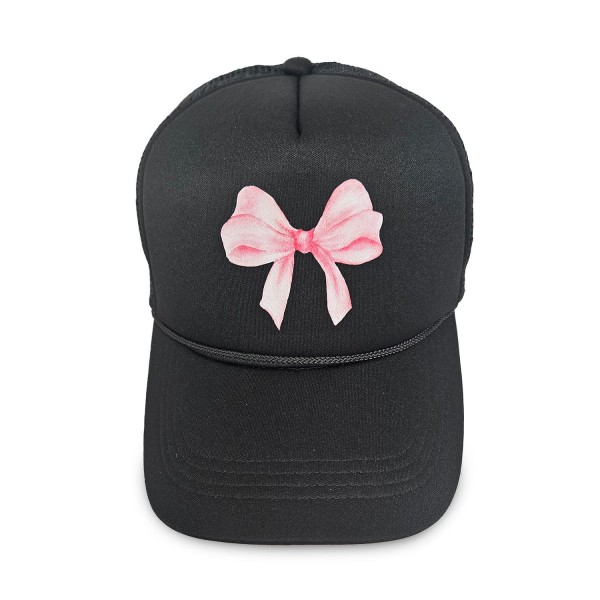 Bow Trucker Baseball Cap

- One Size Fits Most
- Adjustable Snap Back
- 100% Polyester