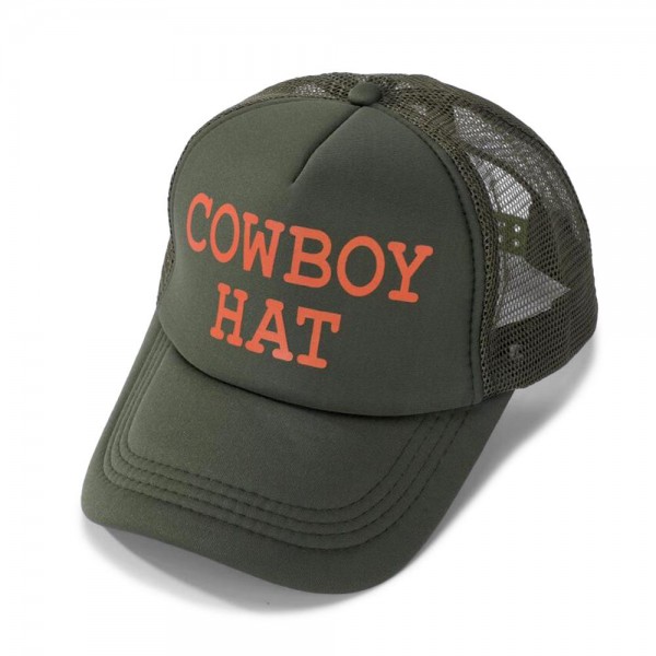 Wholesale cOWBOY HAT Trucker Baseball Cap One Fits Most Adjustable Snap Back Po