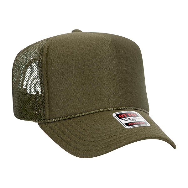 Wholesale oTTO CAP Panel Crown Mesh Back Trucker Hat One Fits Most Adjustable Sn